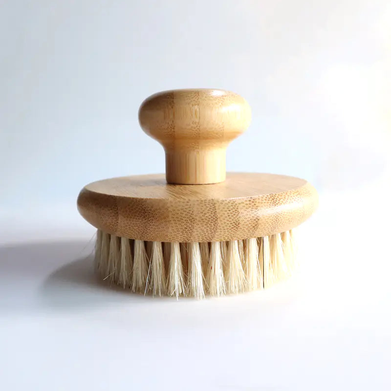 Bamboo Bristle Body Brush for Exfoliating Massage