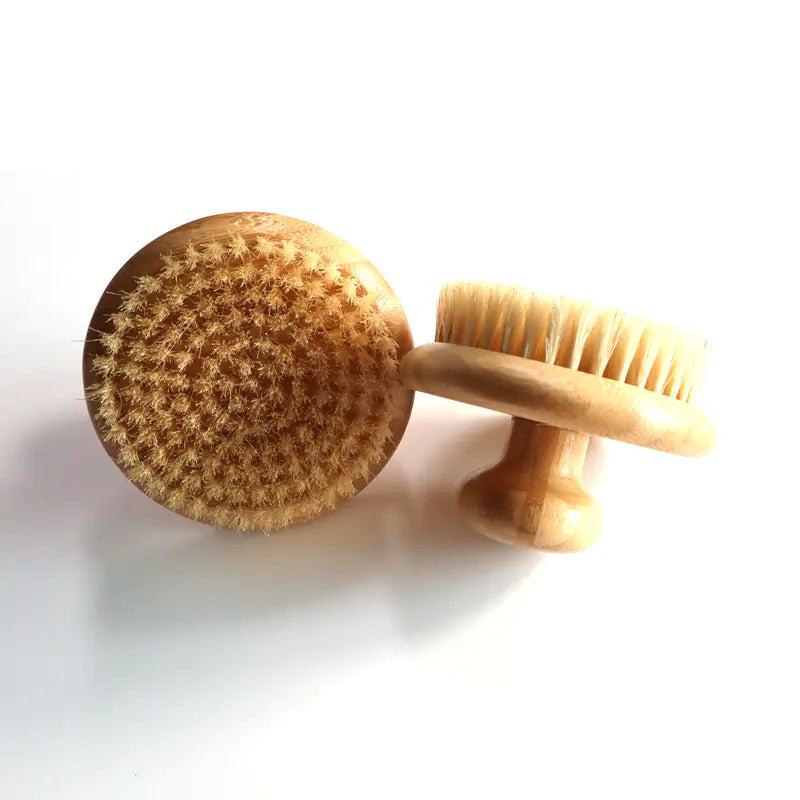 Bamboo Bristle Body Brush for Exfoliating Massage