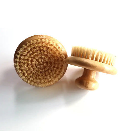 Bamboo Bristle Body Brush for Exfoliating Massage