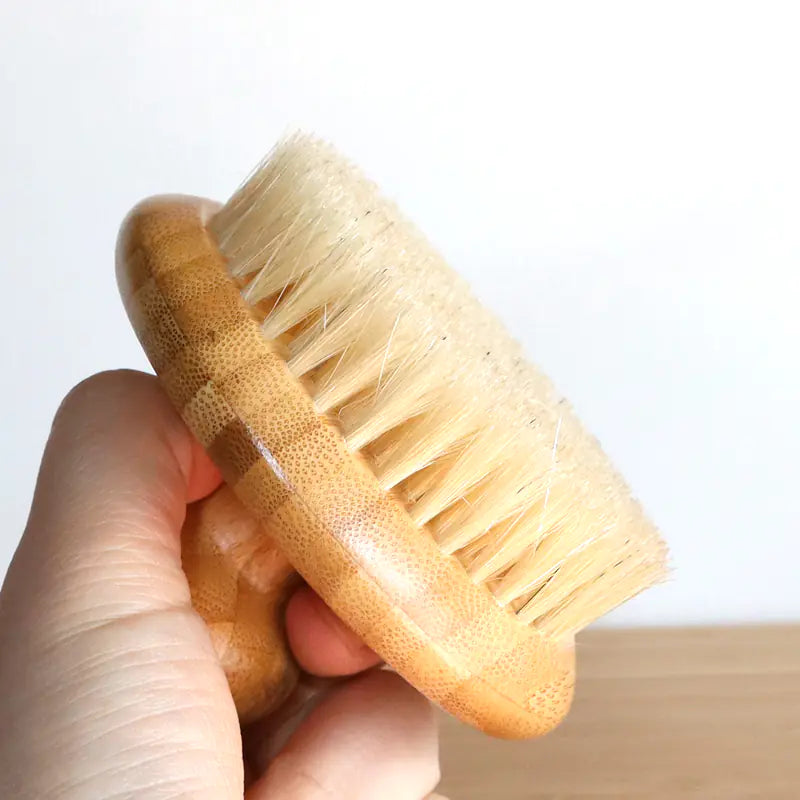 Bamboo Bristle Body Brush for Exfoliating Massage